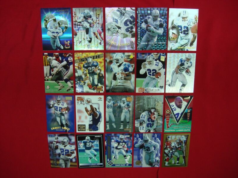 20 Emmitt Smith Football Cards, Inserts & Premiums | Dallas Cowboys HOF