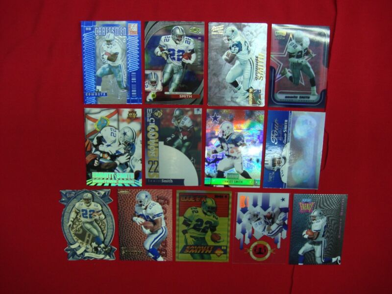 EMMITT SMITH Premium Die-Cut Football Card Lot
