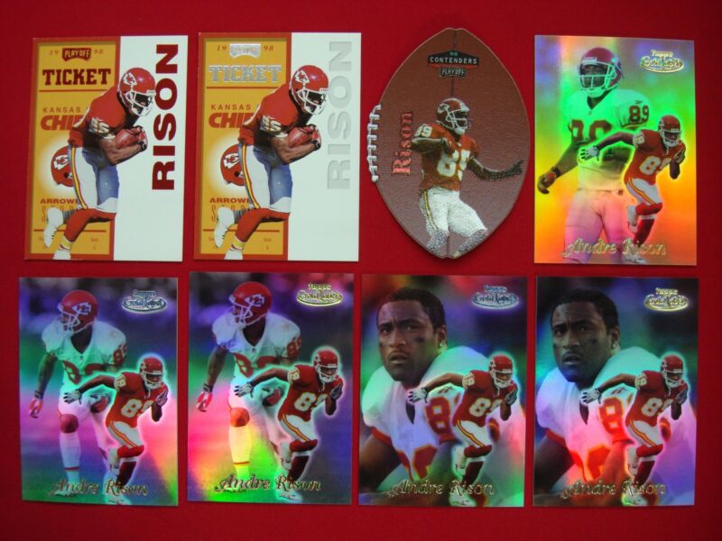 Andre Rison Kansas City Chiefs football card lot