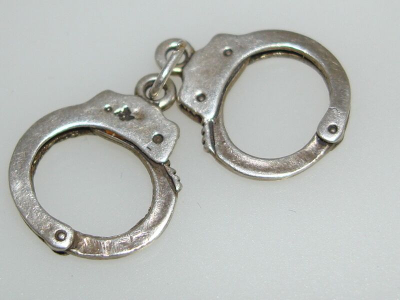 Sterling Silver Handcuff Charm