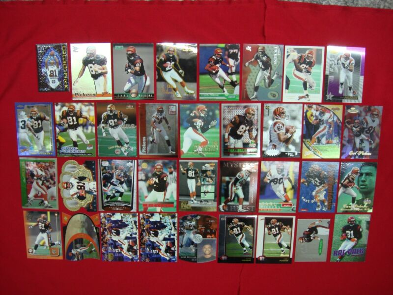Carl Pickens Bengals football card lot of 35 cards