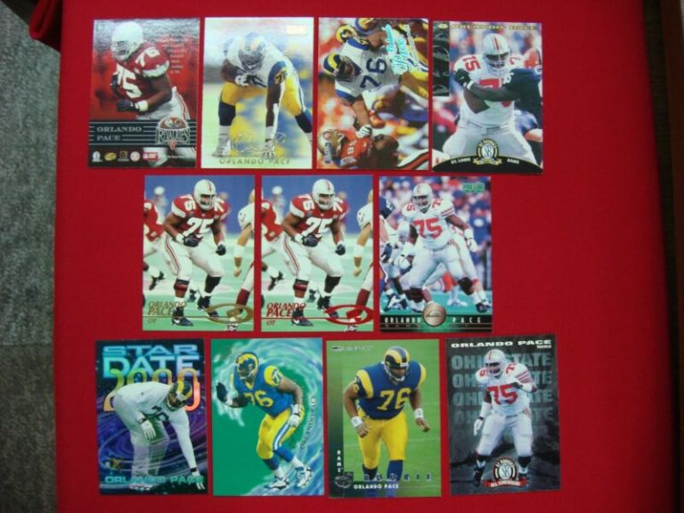 Orlando Pace St. Louis Rams Football Card Lot
