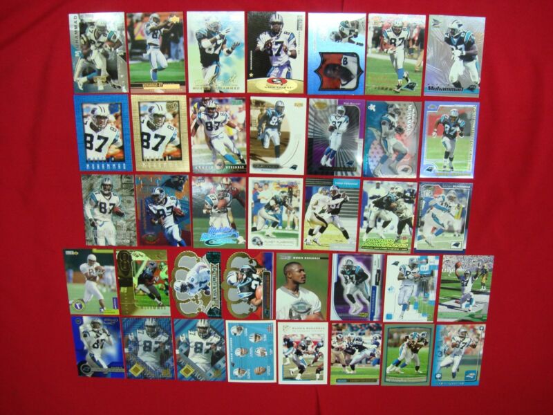 Ma'Cahzin Muhammad Carolina Panthers rookie cards and parallels, including die-cuts.