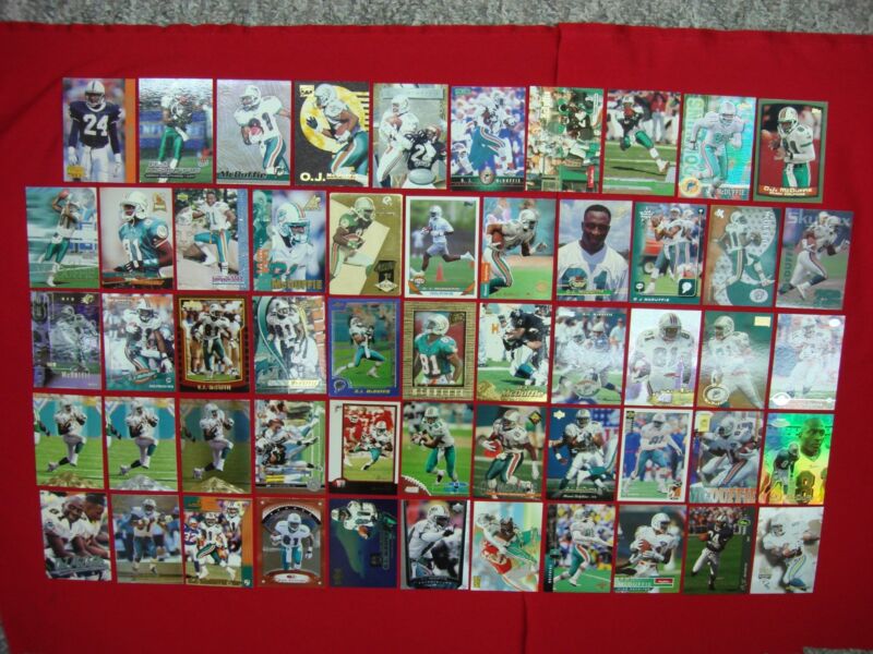 O.J. McDuffie Football Card Collection