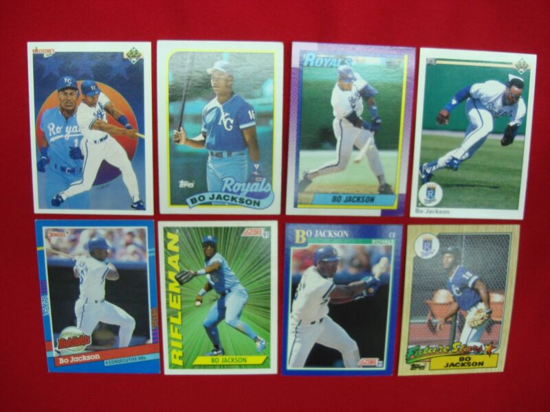 Vintage Bo Jackson Kansas City Royals baseball cards