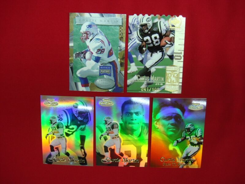 Curtis Martin Football Card Lot