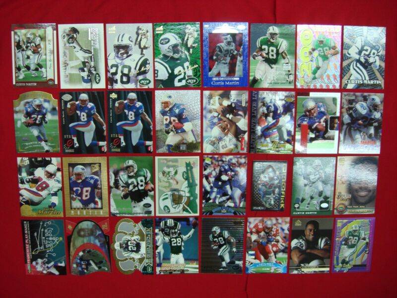 Curtis Martin Football Card Collection