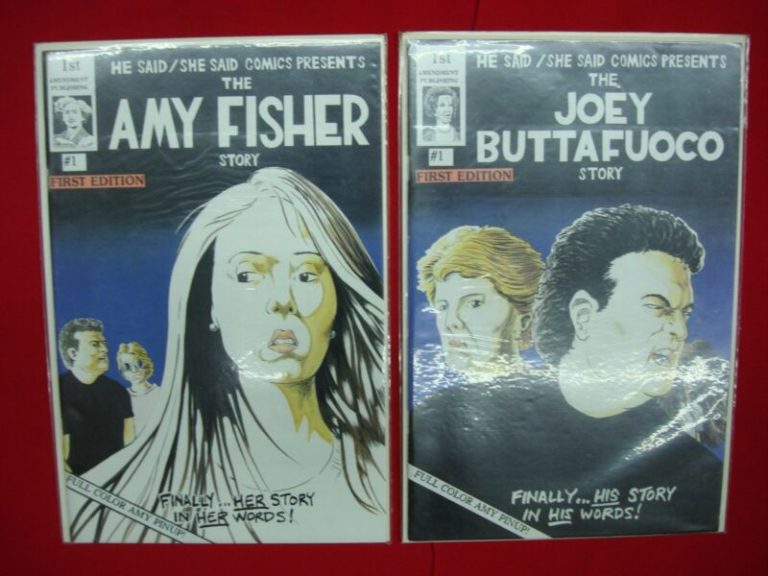 1994 Comic Book Lot: Amy Fisher Story #1 and Joey Buttafuoco Story #1