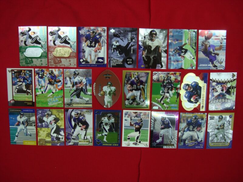 Jermaine Lewis Football Card Lot (23 Cards)
