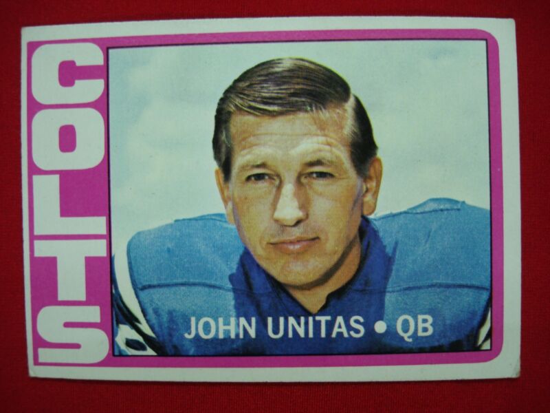 Vintage 1972 Topps John Unitas #165 Baltimore Colts Football Card - Graded & Protected