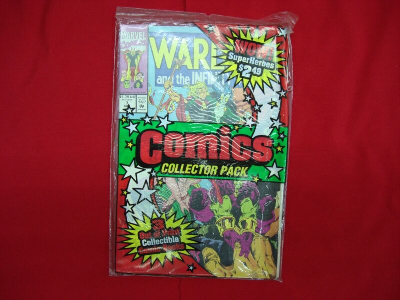 Vintage unopened 1993 MegaCards Comics Collector's Pack with 3 out-of-print comics