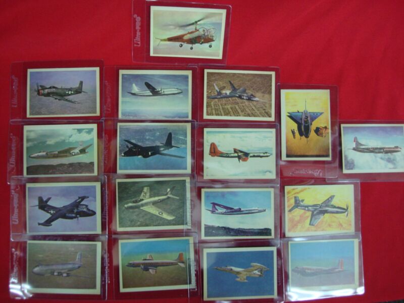 Vintage U.S. Military & Civilian Aircraft Trading Cards (17-Card Set) - Oak Manufacturing Premiere Series