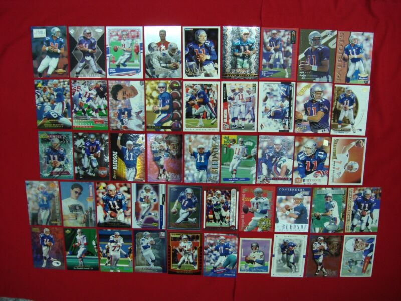 Collection of 47 Drew Bledsoe football cards