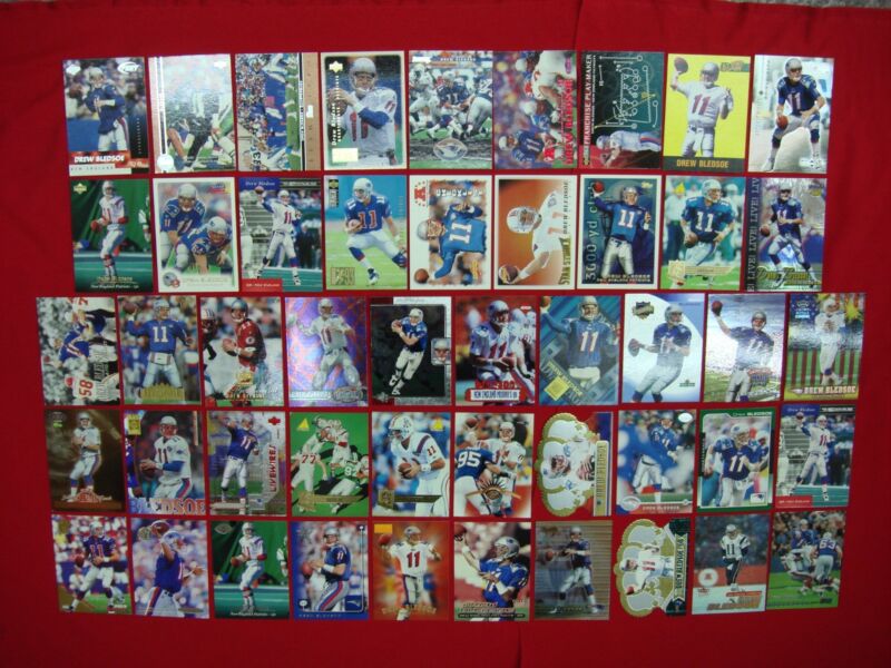 Drew Bledsoe Football Card Lot - Die-Cuts, Inserts & Premiums
