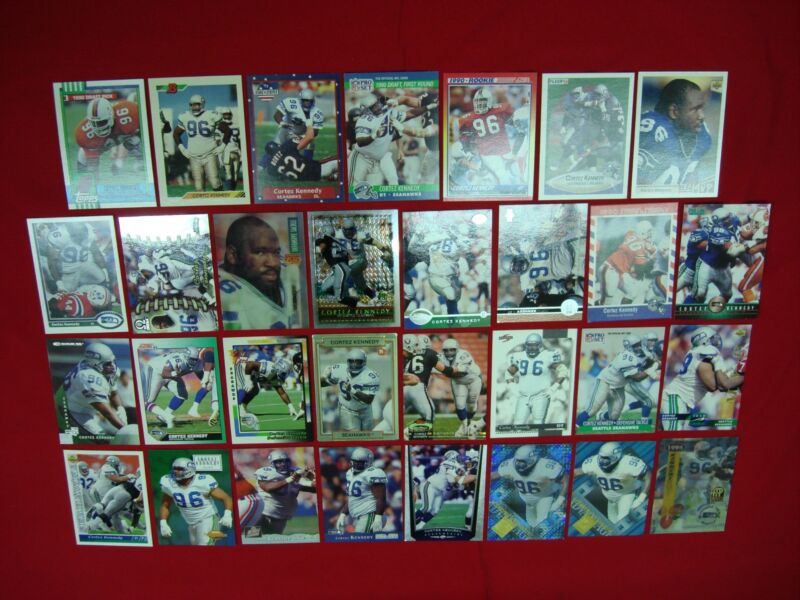 Cortez Kennedy Seattle Seahawks football card collection