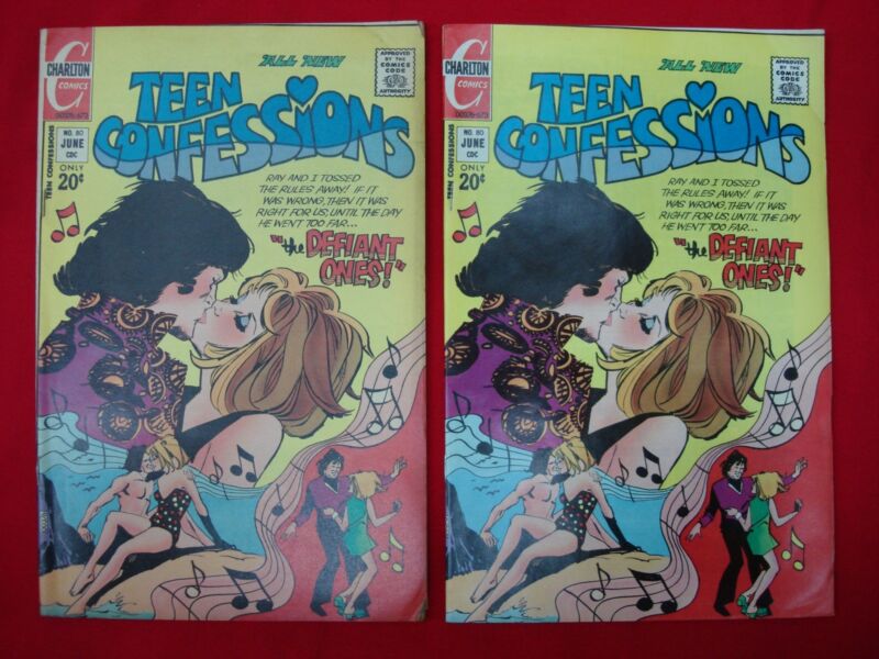 Teen Confessions #80 comic book, June 1973, Charlton Comics
