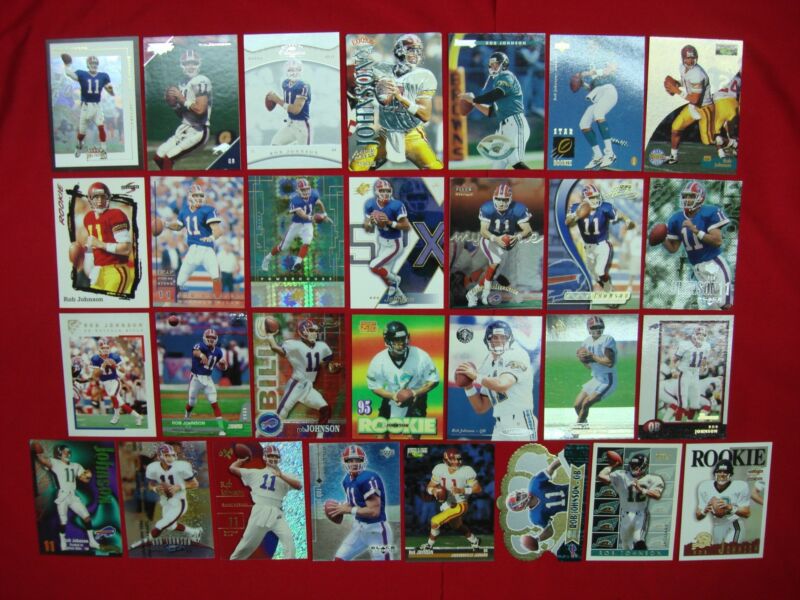 Rob Johnson Football Card Lot - Jaguars, Bills Rookies