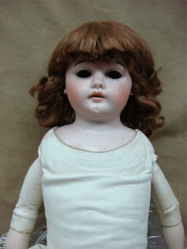 Antique Ernst Heubach 24″ Kidd Body Doll – Bisque Head, Real Hair, Open Mouth