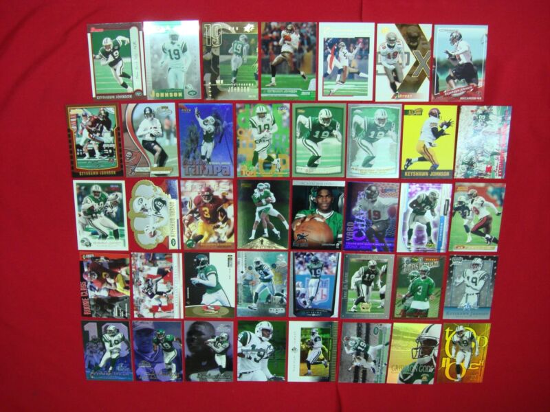 Keyshawn Johnson Football Card Lot (39 Cards)