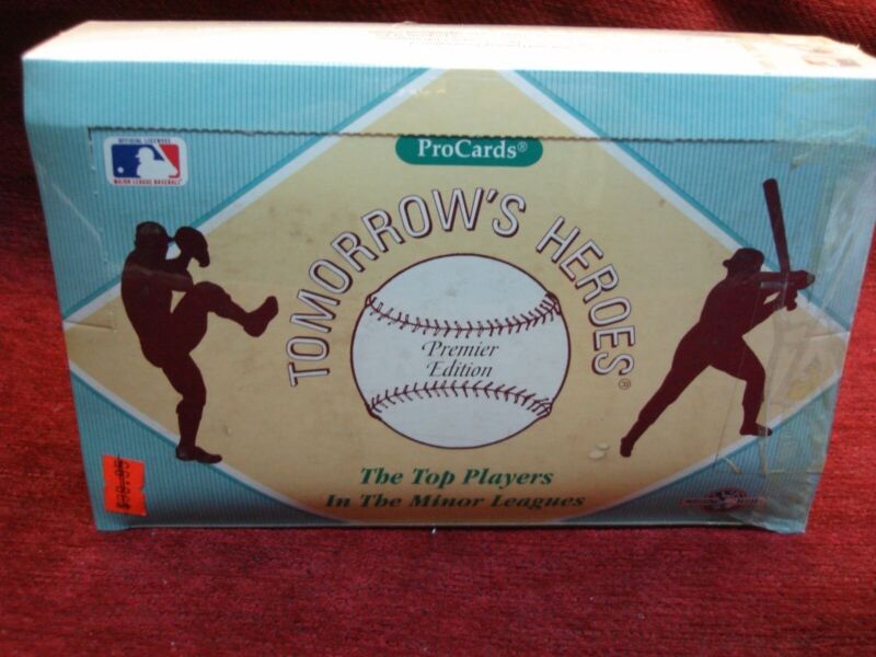 Factory sealed box of 1991-92 PRO CARDS Tomorrow's Heroes Minor League Wax (Foil)