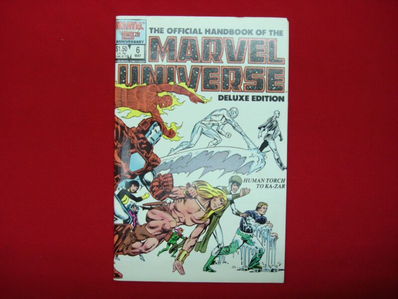 Marvel Official Handbook Of The Universe Deluxe Edition #6 Vol 2 comic book, Fine/Near Mint condition