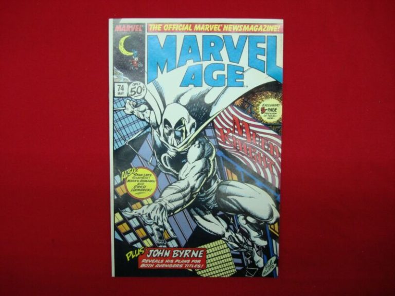 Marvel Age Newsmagazine #74 (May 1989) featuring Moon Knight