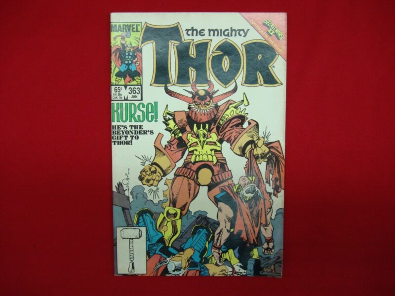 THE MIGHTY THOR #363 (1986) comic book cover featuring Kurse