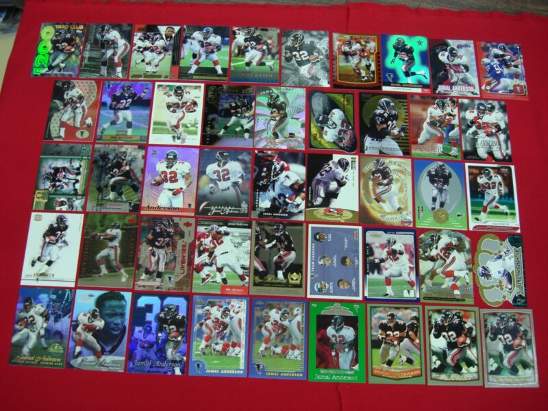 Jamal Anderson Atlanta Falcons Card Lot