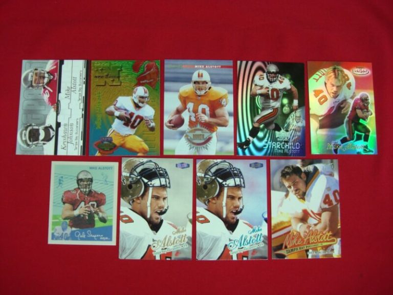 Mike Alstott trading card lot of 9