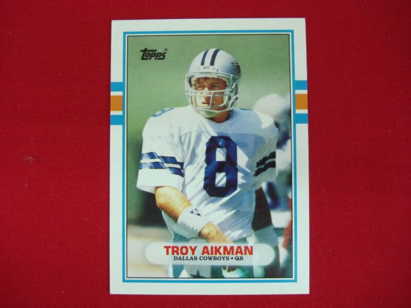 1989 Topps Traded Troy Aikman Rookie Card #70T RC Dallas Cowboys