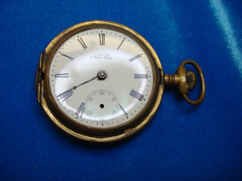 Vintage New Era Hunt Case Pocket Watch - Parts/Restoration Project