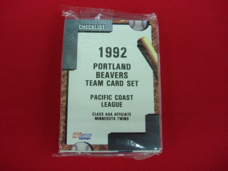 1992 Portland Beavers Fleer ProCards MiLB Team Set featuring Patrick Mahomes Sr.