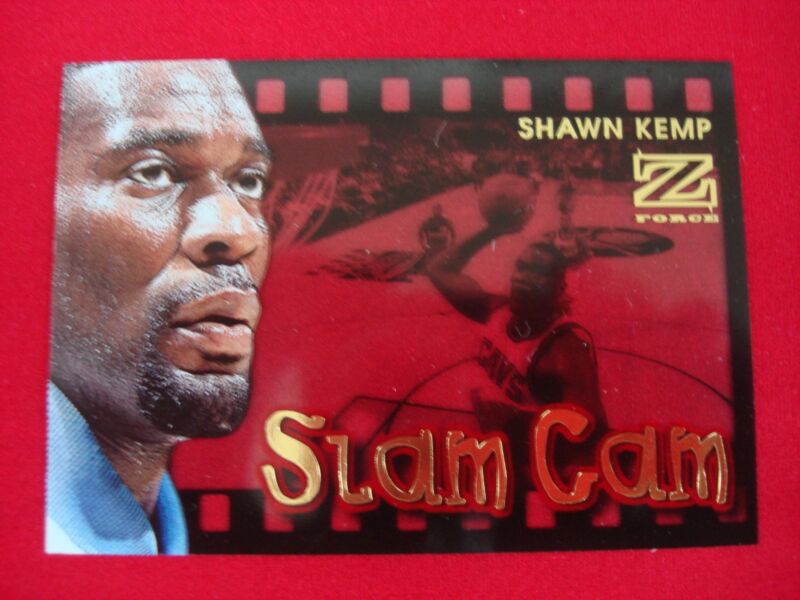 1998 Skybox Slam Cam Shawn Kemp Acetate Insert #6SC Cavaliers Basketball Card
