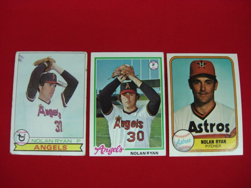 Vintage Nolan Ryan baseball cards