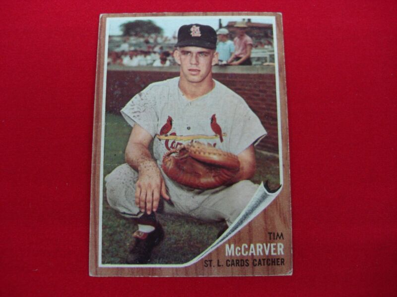 1962 Topps Tim McCarver #167 St. Louis Cardinals Baseball Card