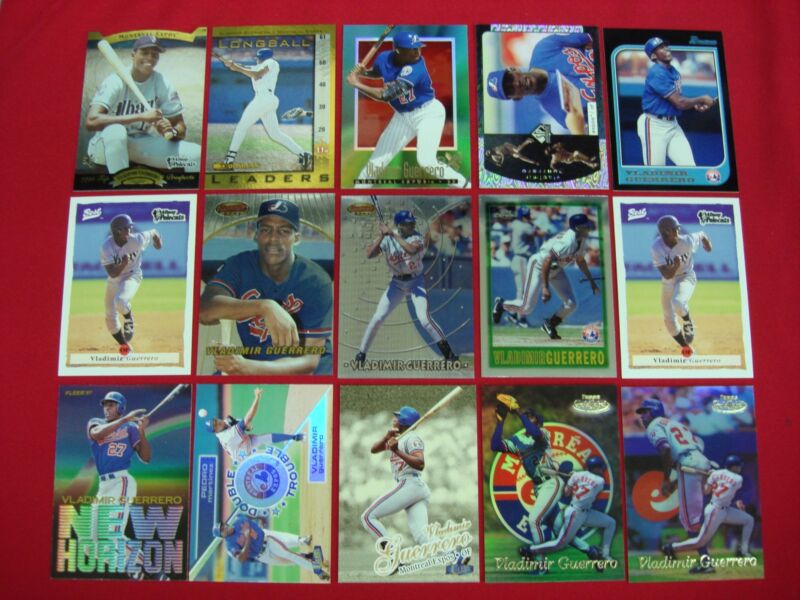 Rare Vladimir Guerrero MiLB Card Lot of 15 Cards