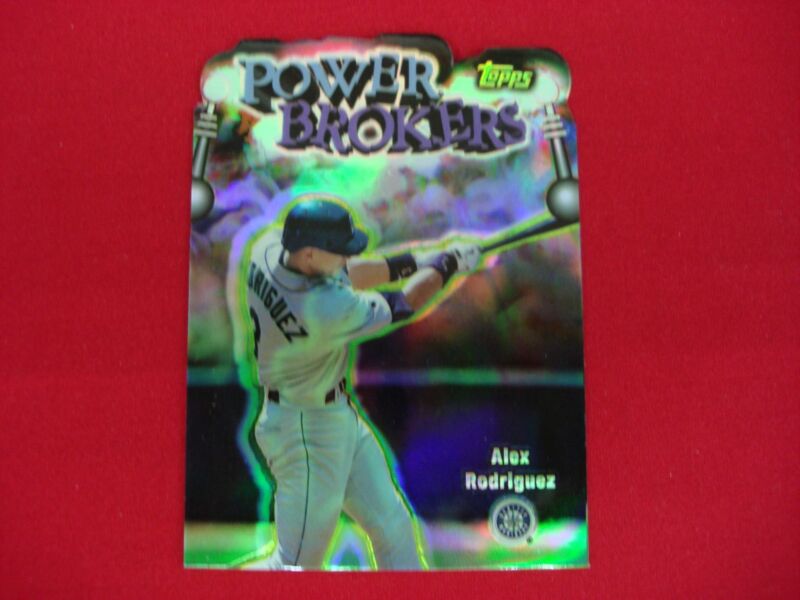 1998 Topps Power Brokers Alex Rodriguez Refractor #PB6 Die Cut Baseball Card