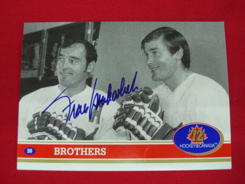 Signed Frank Mahovlich Hockey Card