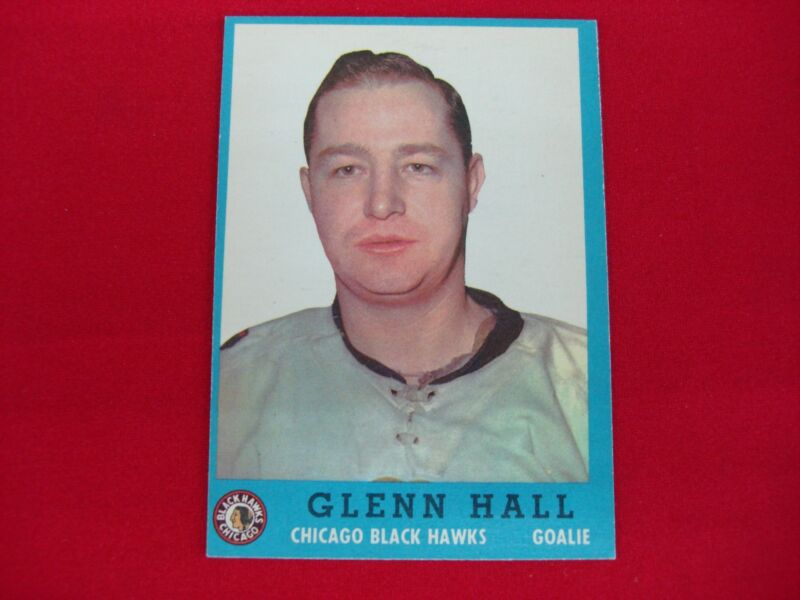 1962-63 Topps Glenn Hall #24 Chicago Blackhawks Hockey Card (EX/MT)