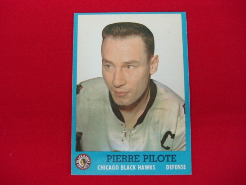 1962-63 Topps Hockey Pierre Pilote #28 card