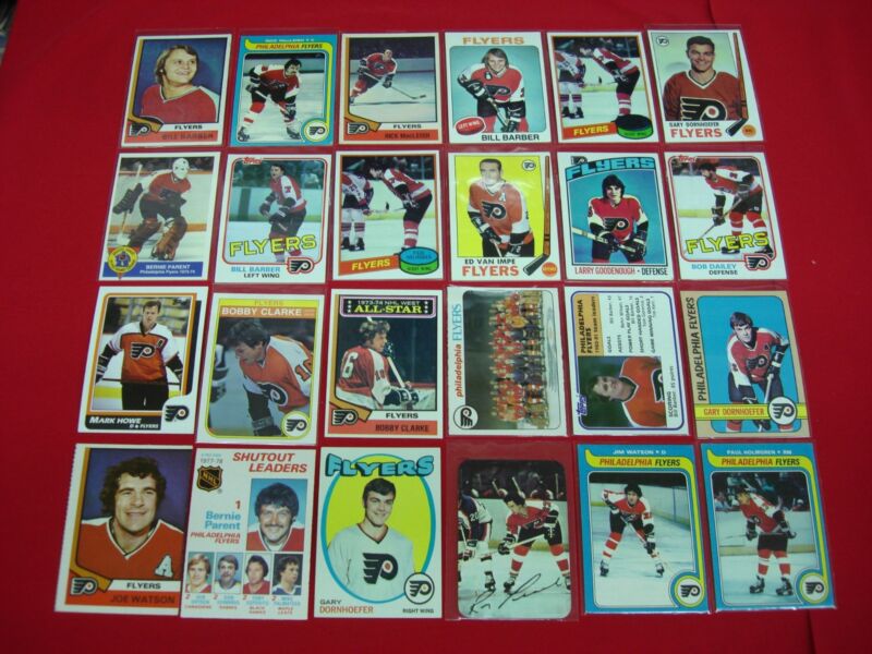 Vintage Philadelphia Flyers hockey cards