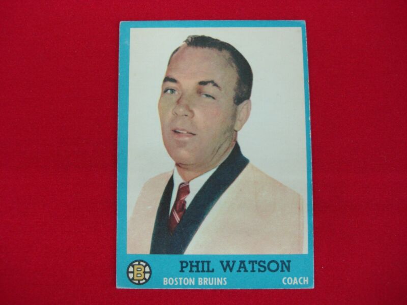 1962-63 Topps Phil Watson Boston Bruins Coach Hockey Card (#1)