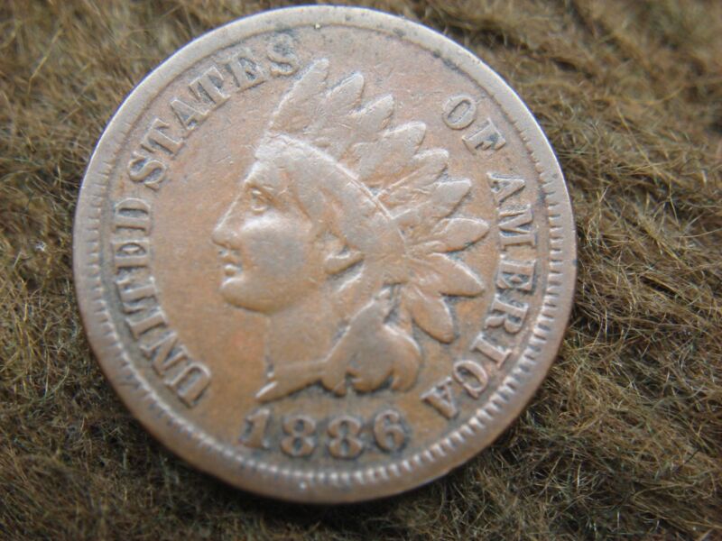 1886 VAR 1 Indian Head Cent - Chocolate Brown, Estate Find