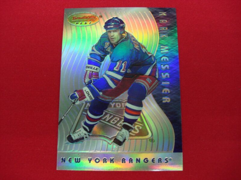 1995-96 Bowman's Best Mark Messier Refractor #BB6 RC NY Rangers Hockey Card
