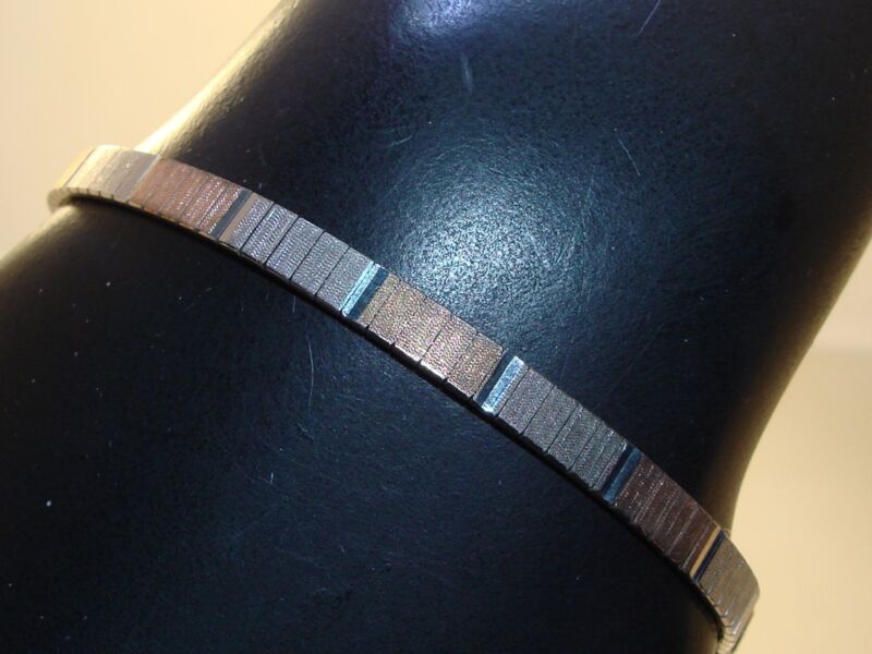 Reeb Italy Tri-Color Sterling Silver Bracelet