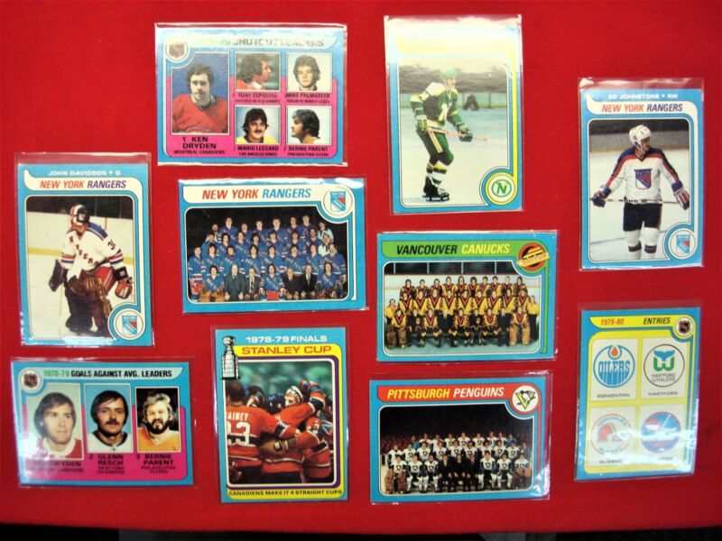 1979-80 Topps Hockey Card Lot - 10 Graded Cards