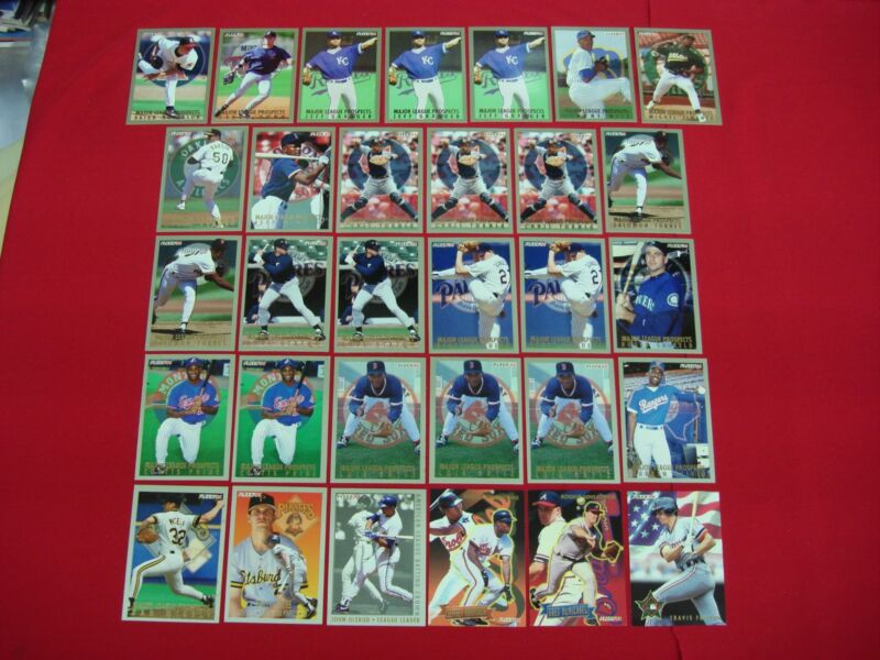 1994 Fleer Baseball Insert Cards - All-Stars, Rookies & Prospects (31 Card Lot)