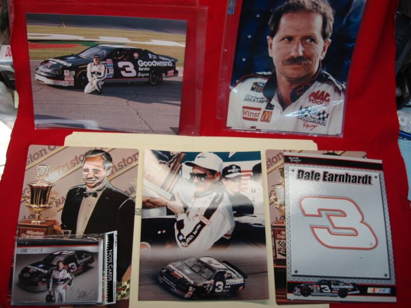 Dale Earnhardt memorabilia collection featuring photographs and rare items in excellent condition.