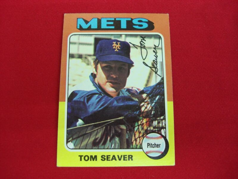 1975 Topps Mini Tom Seaver Baseball Card #370 NY Mets