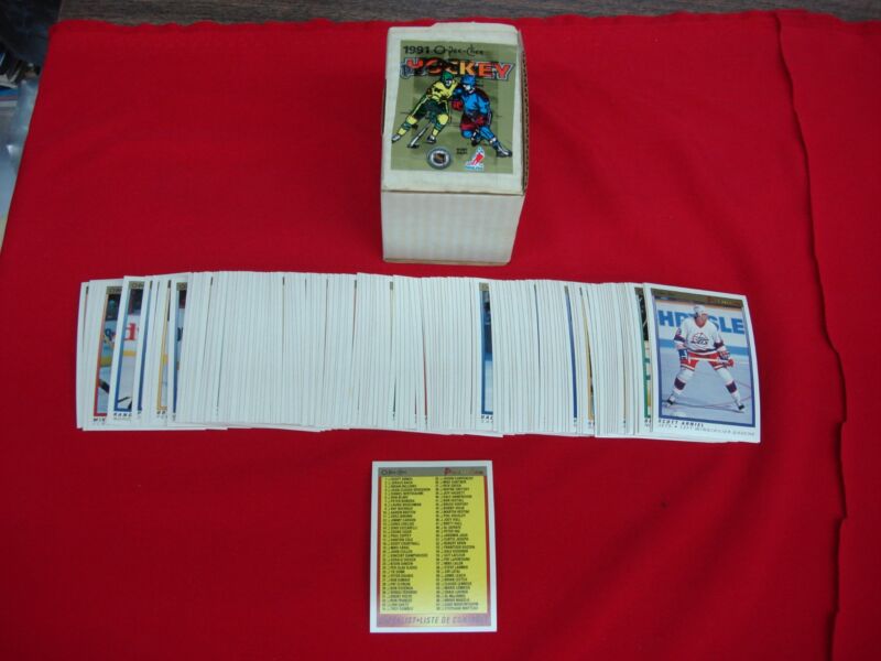 1990-91 O-Pee-Chee Premier Hockey Complete Set with Fedorov and Jagr Rookie Cards